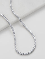 Dani Tennis Necklace - Silver - Zafino