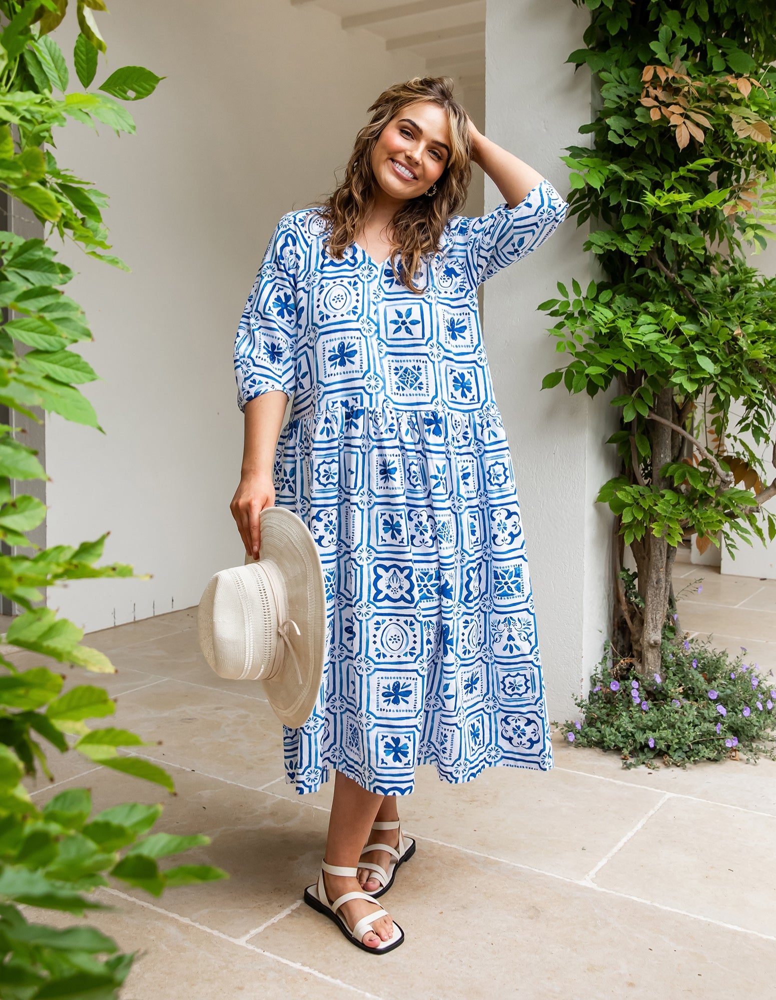 Dolce Tile Midi Dress - Elm Lifestyle