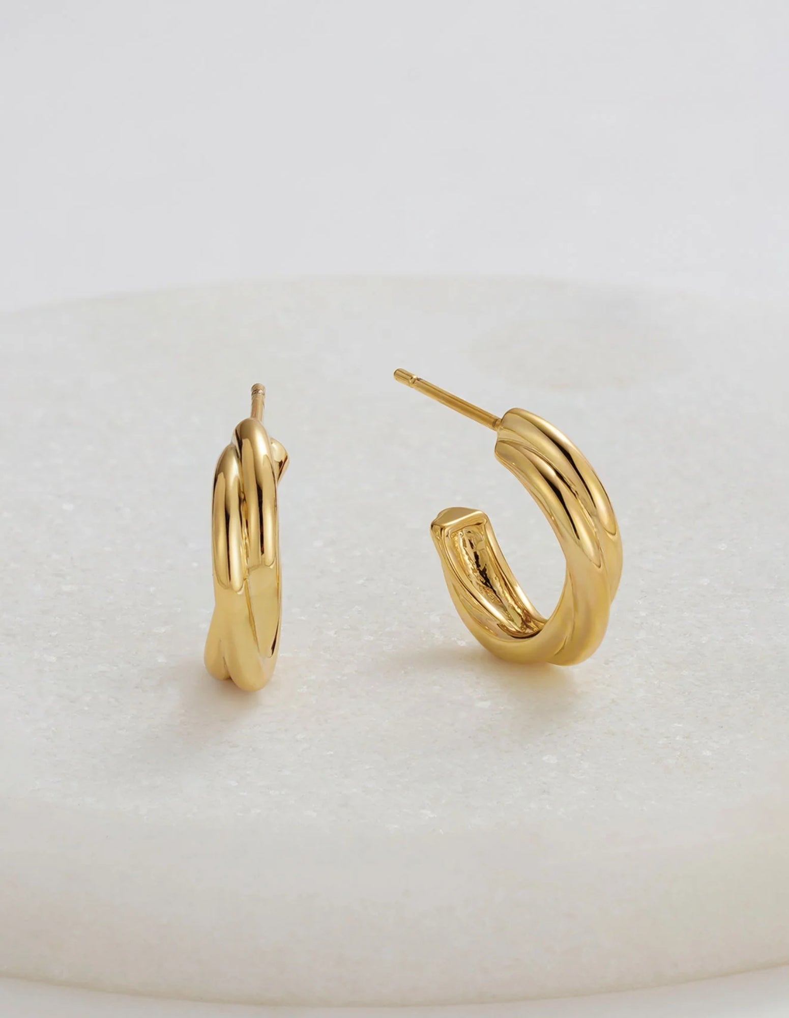Eloise Hoop Earring - Gold - Zafino