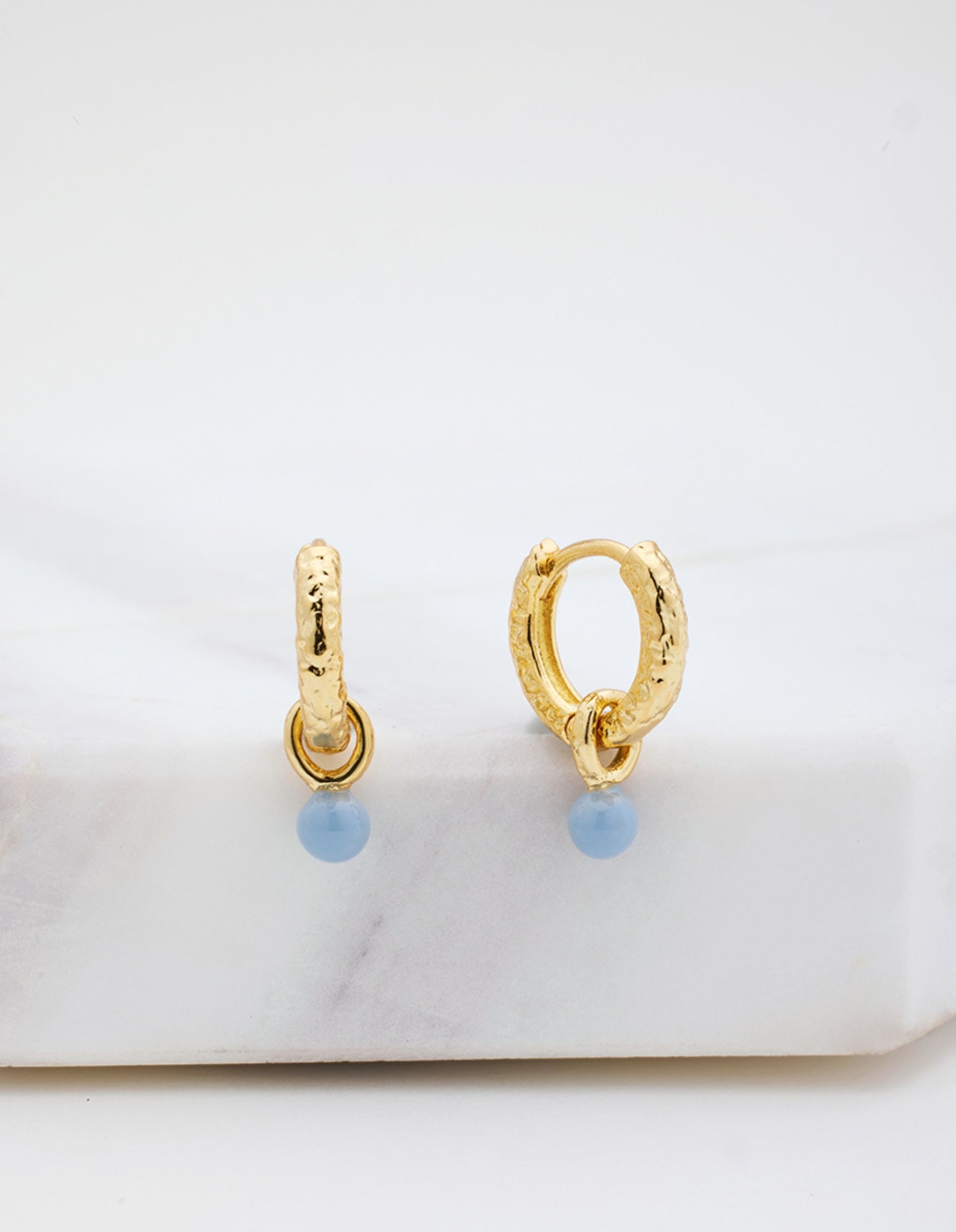 Emery Earring - Gold/Blue- Zafino