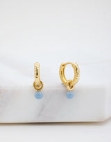 Emery Earring - Gold/Blue- Zafino