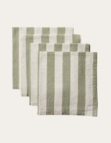 Estelle Green Stripe Napkin Set - Madras Link