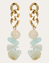 Esther Drop Earring - Mint Stone - Isle Of Mine