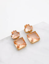 Faith Earring - Peach/Gold - Zafino