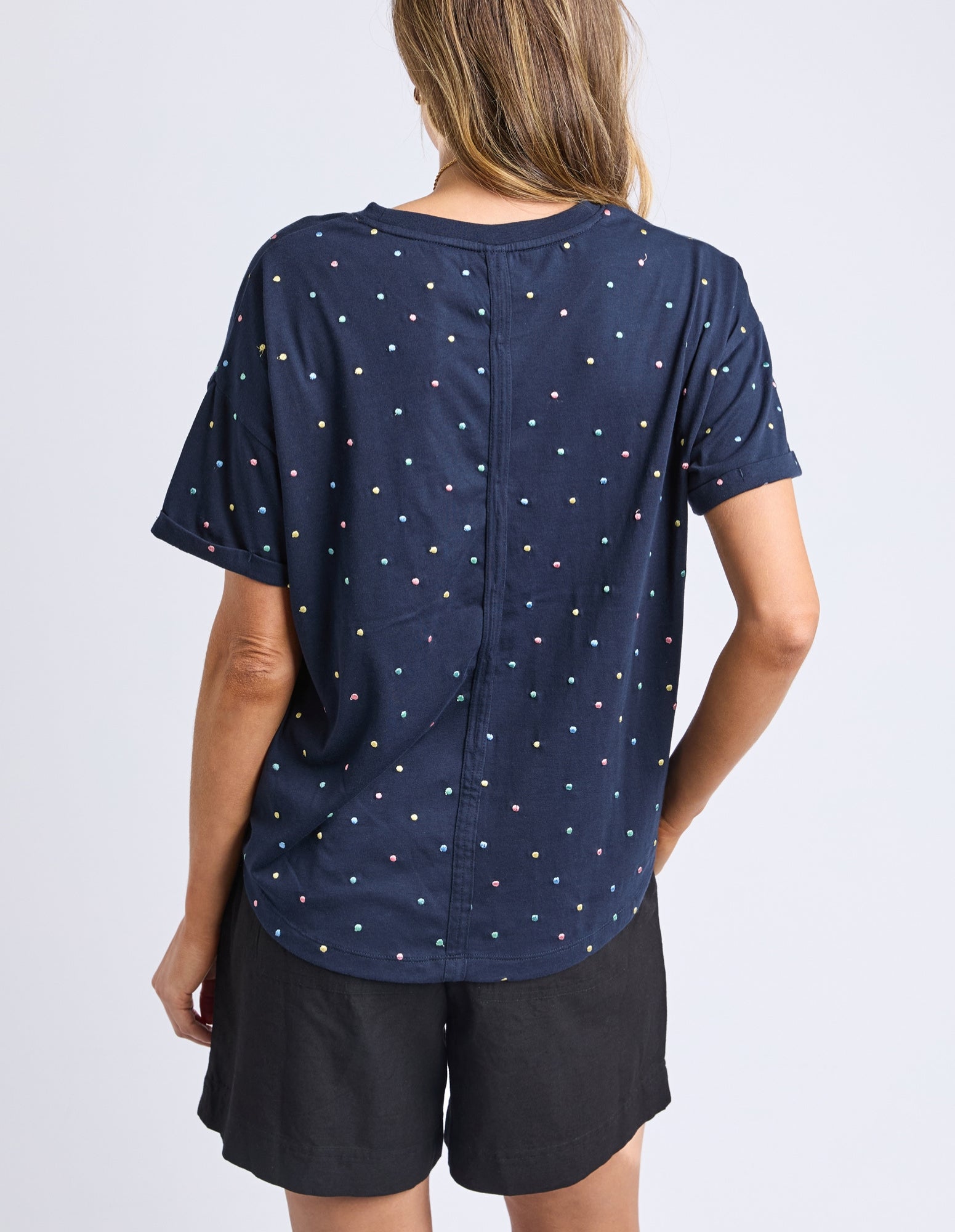 Festive Spot Tee - Navy - Elm Lifestyle