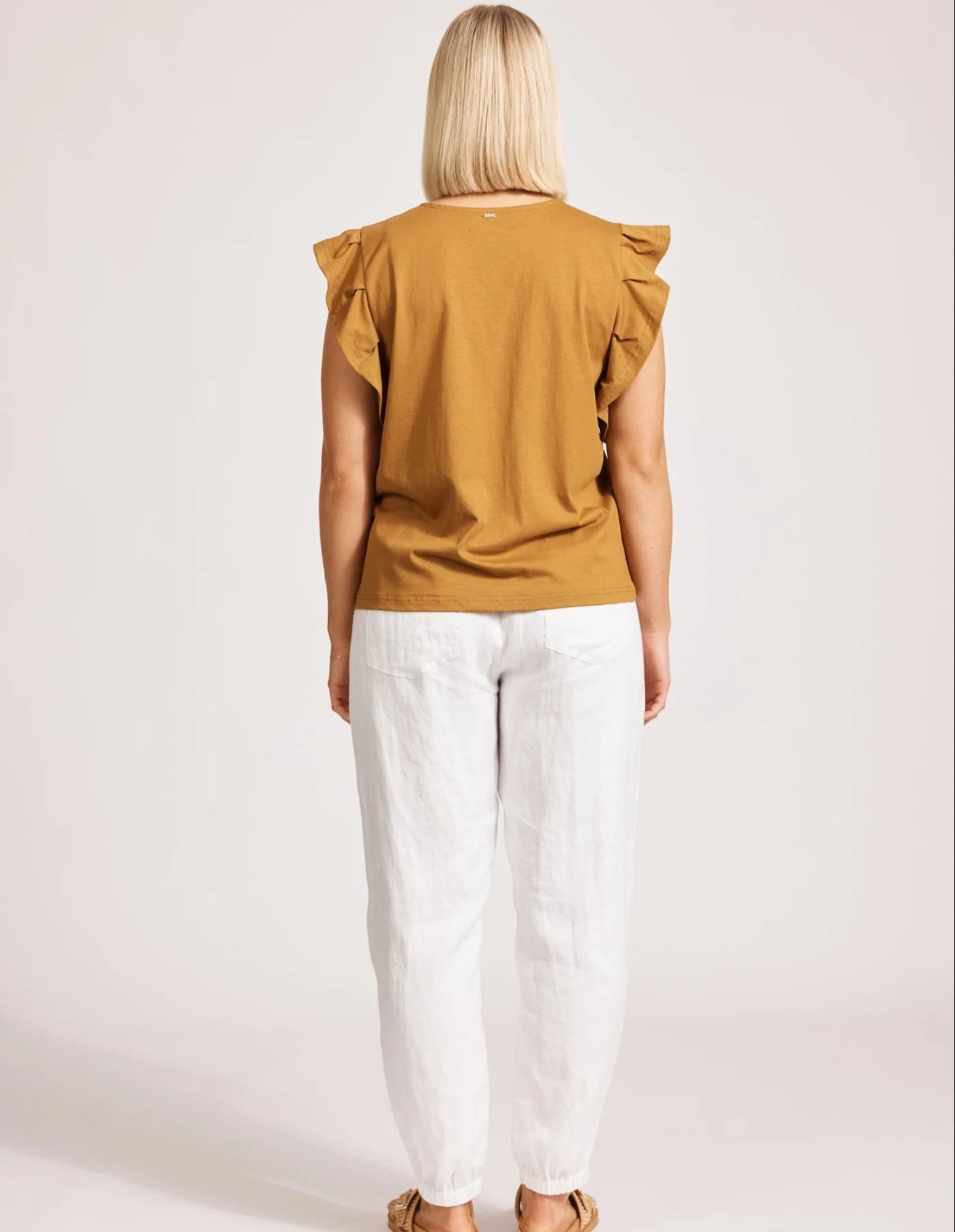 Francia Frill Tank - Caramel - Eb&Ive