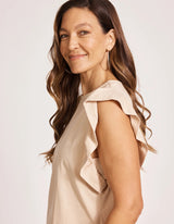 Francia Frill Tank - Stone - Eb&Ive