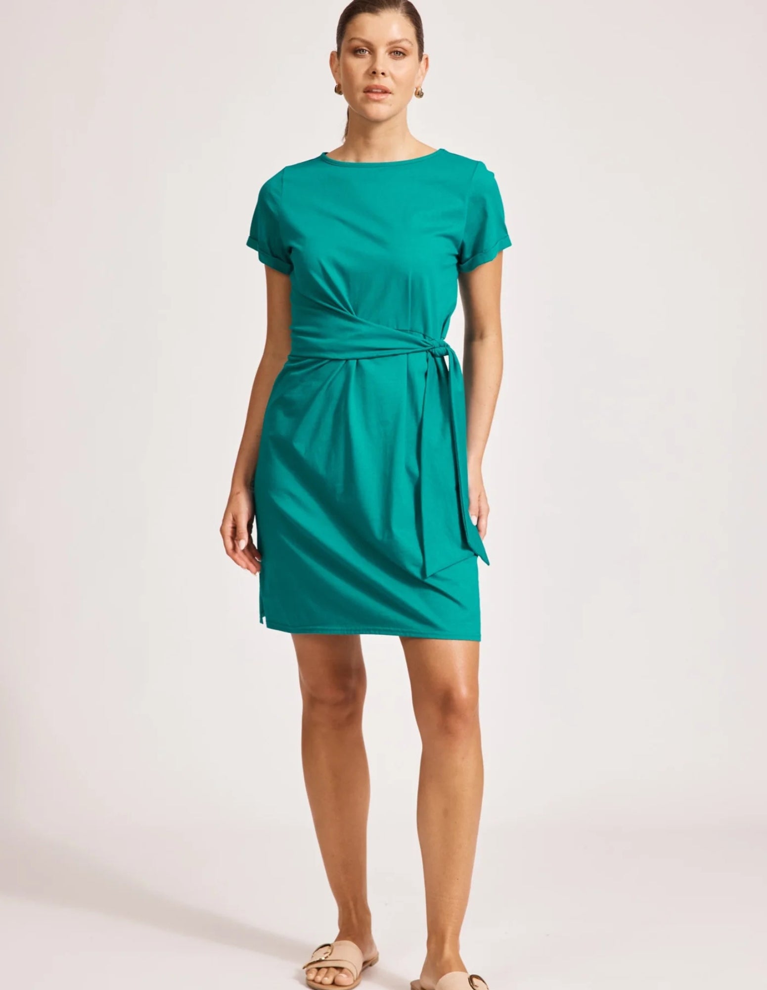 Francia Tie Dress - Lagoon - Eb&Ive