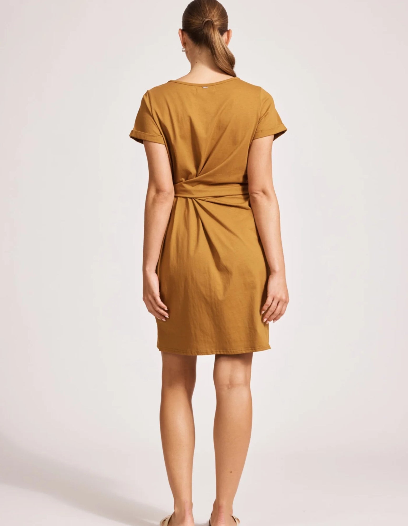 Francia Tie Dress - Caramel - Eb&Ive