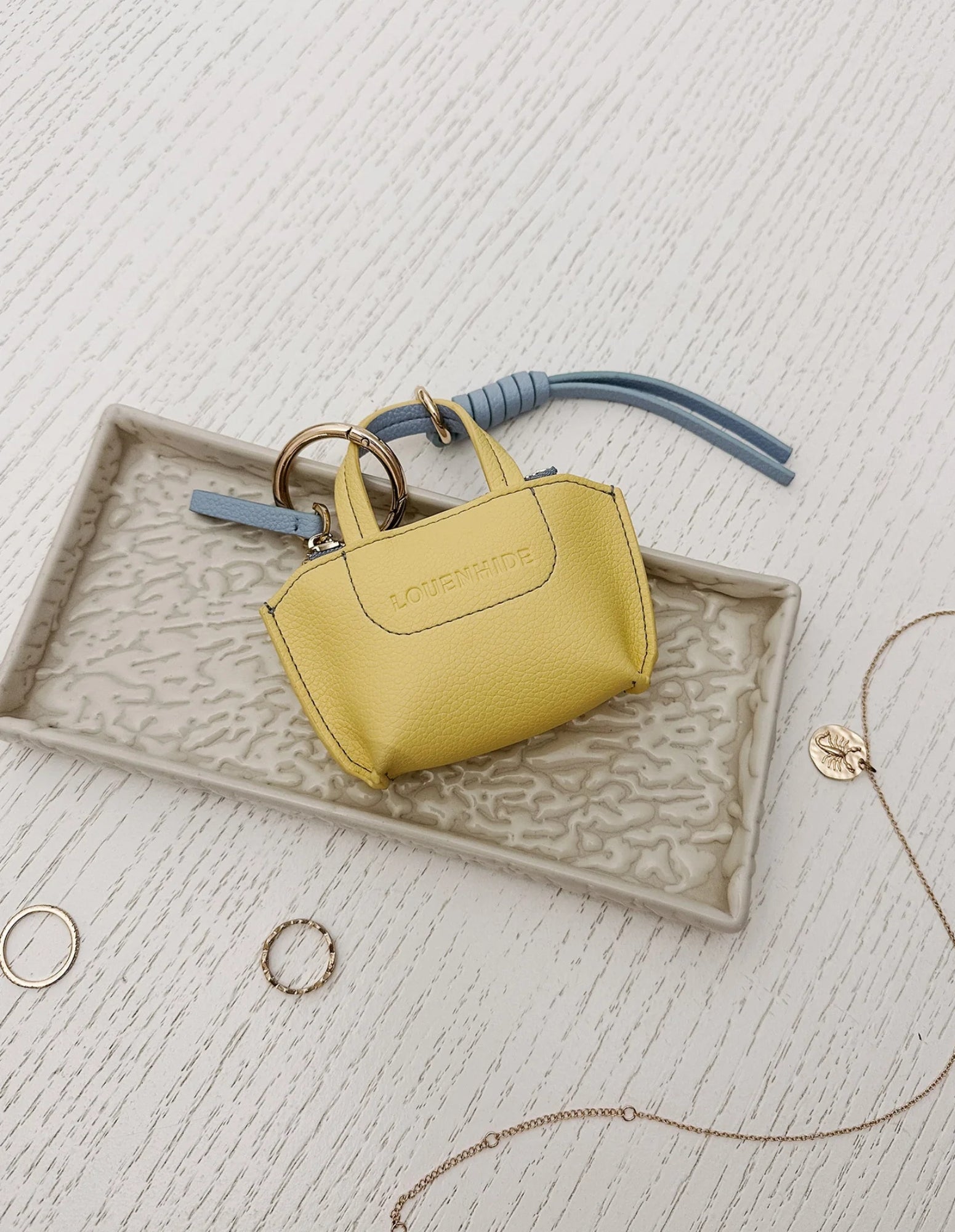 Gina Bag Charm - Lemon - Louenhide
