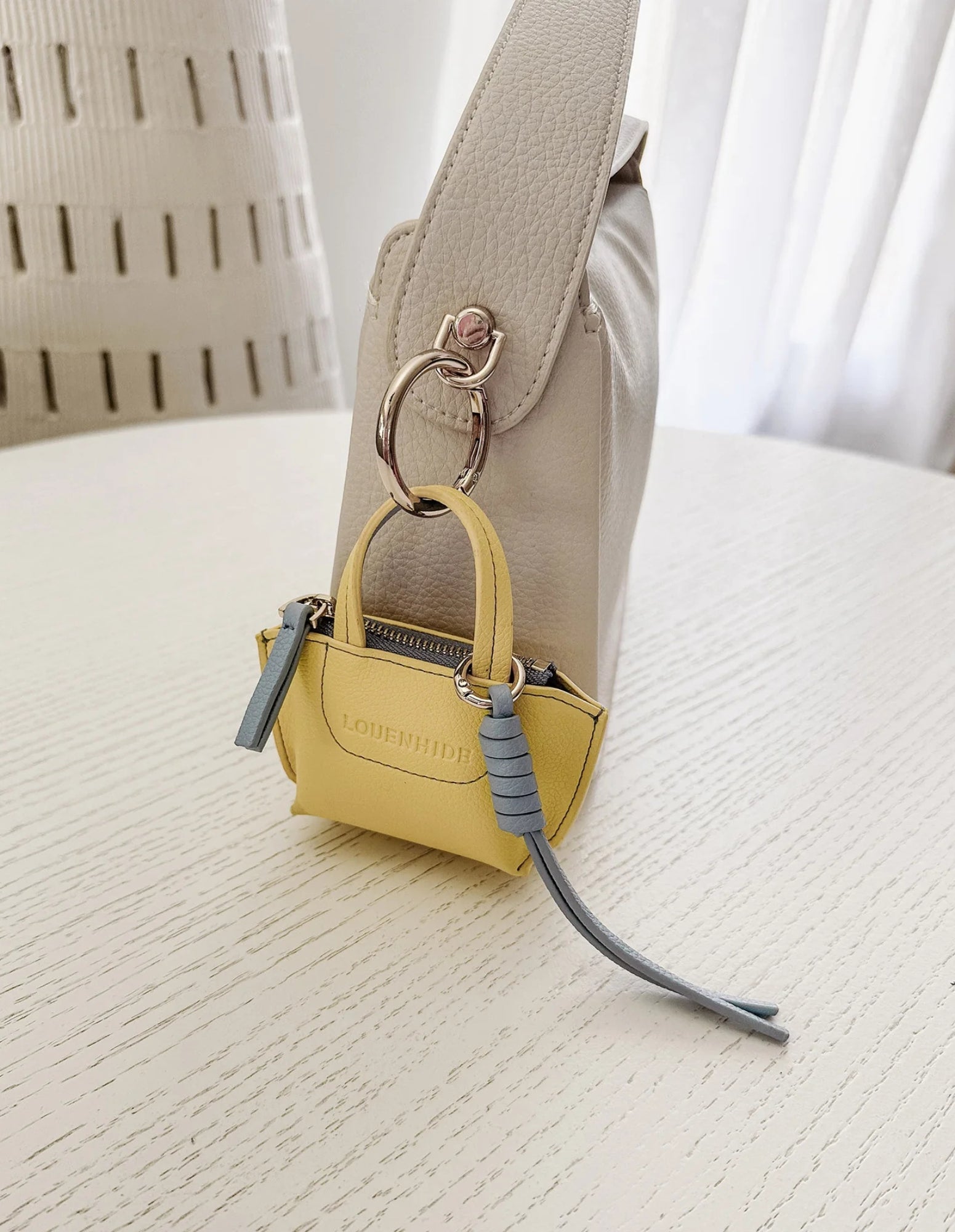 Gina Bag Charm - Lemon - Louenhide