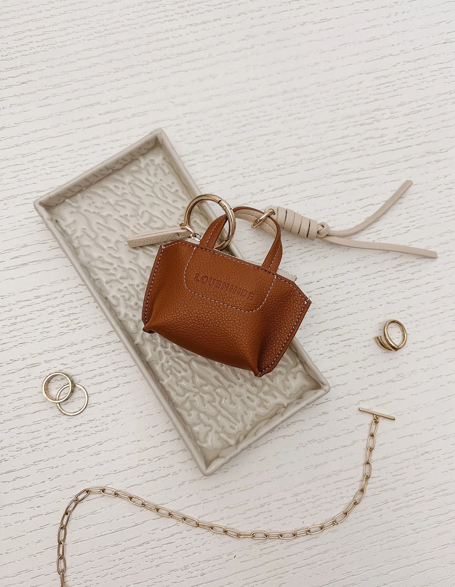 Gina Bag Charm - Tan - Louenhide