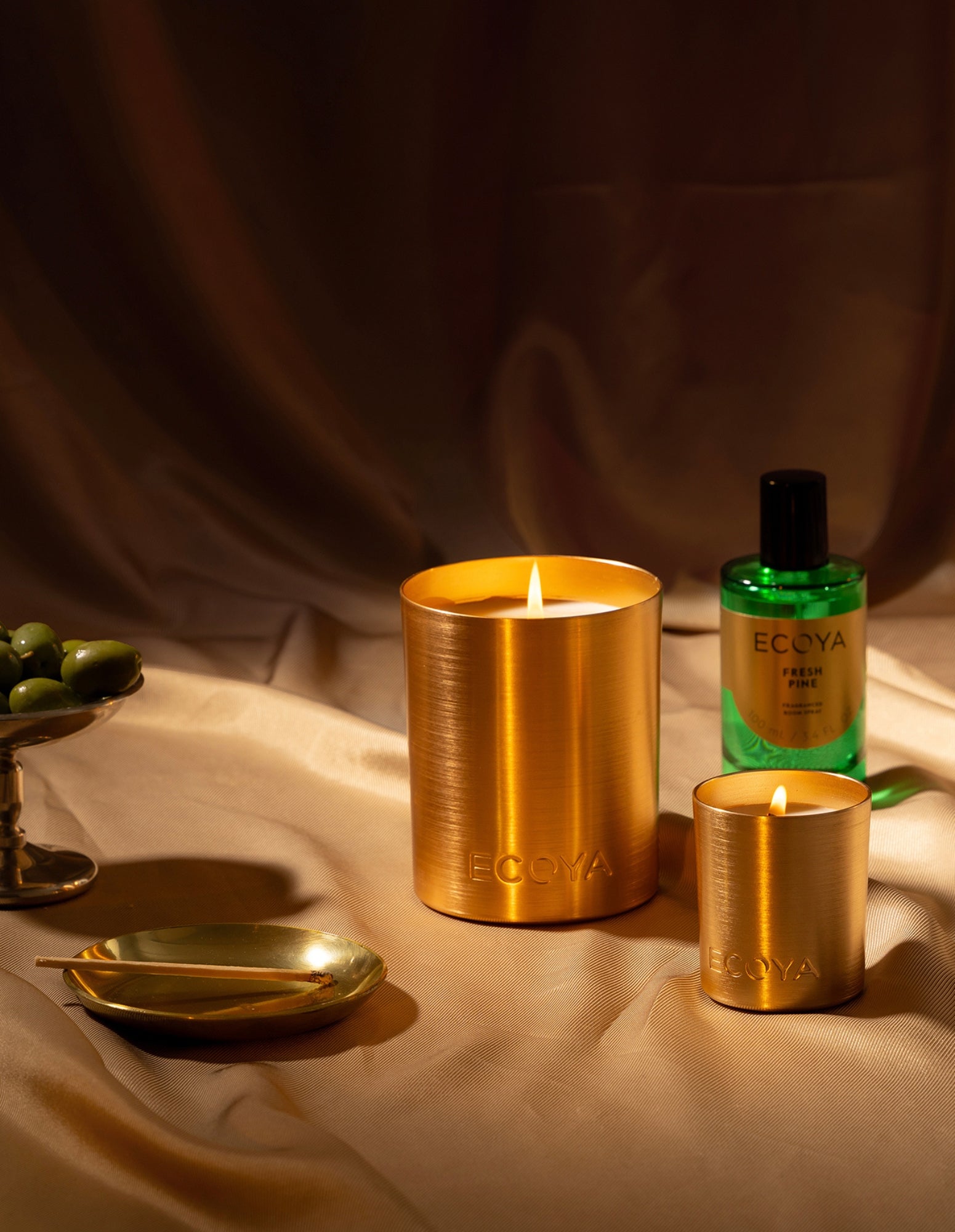 Mini Goldie Holiday Holiday Candle 105g - Fresh Pine - Ecoya