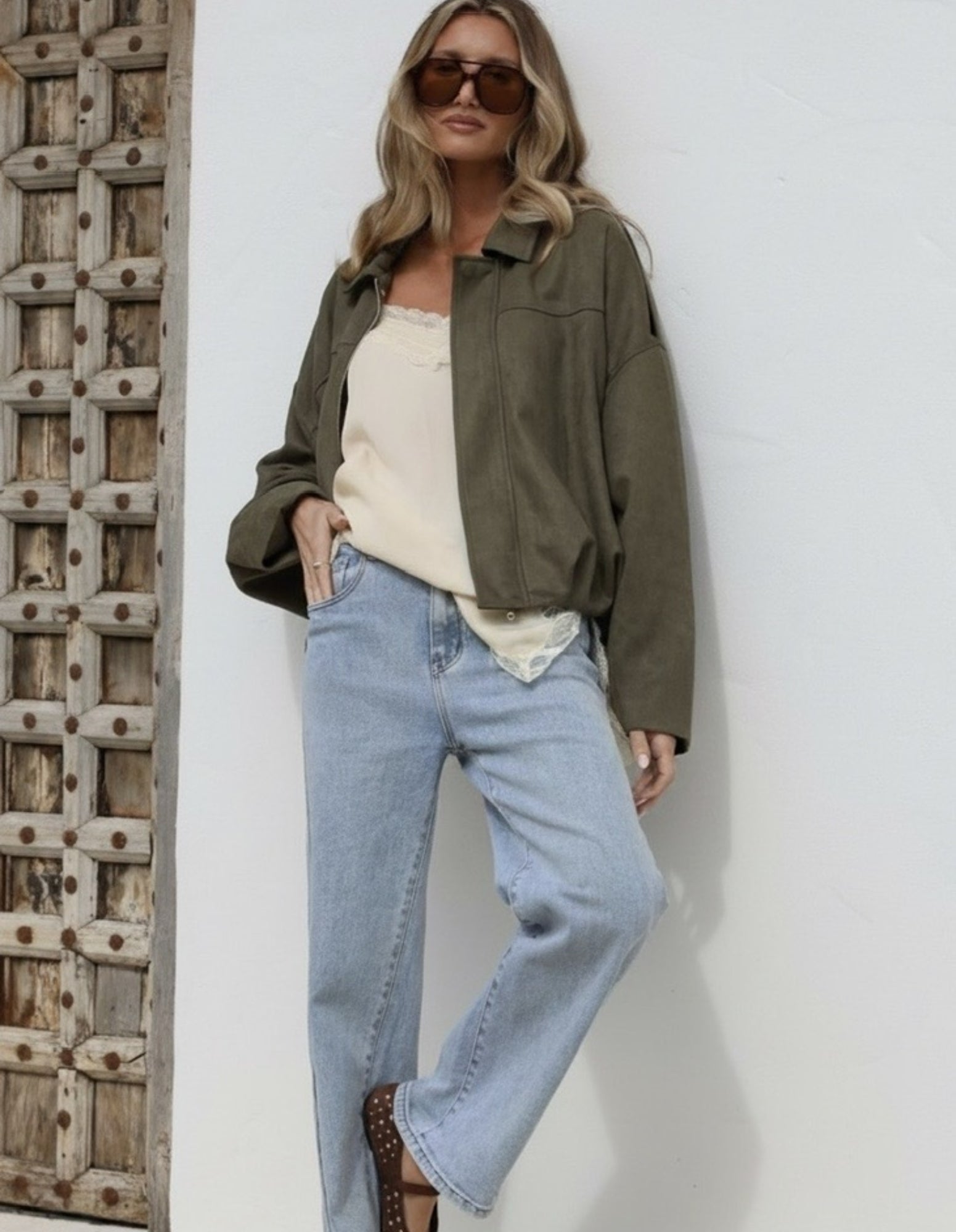 Harlow Bomber Jacket - Fudge Lifestyle