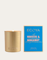 Holiday Collection 460g Goldie Candle - Hibiscus & Bergamot - Ecoya