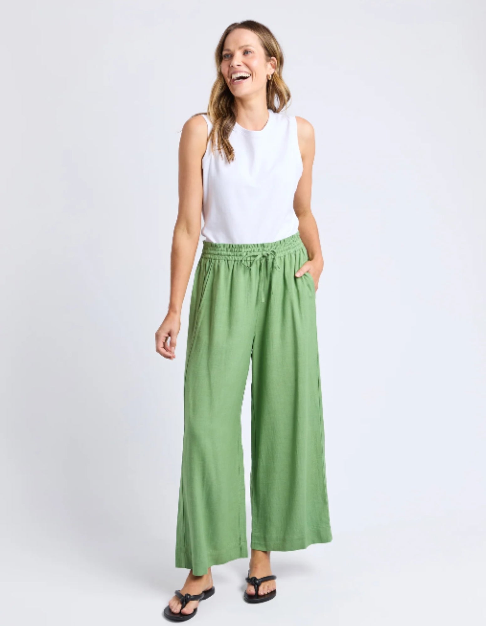 Holly Pant - Forest Green - Elm Lifestyle