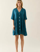 Ingrid Button Dress - Isle of Mine