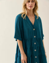 Ingrid Button Dress - Isle of Mine