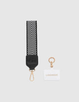 Iris Keyring with Phone Attachment - Black - Louenhide