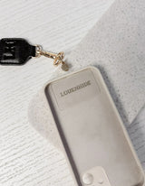 Iris Keyring with Phone Attachment - Black - Louenhide