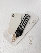 Iris Keyring with Phone Attachment - Black - Louenhide