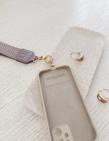 Iris Keyring with Phone Attachment - Lilac - Louenhide