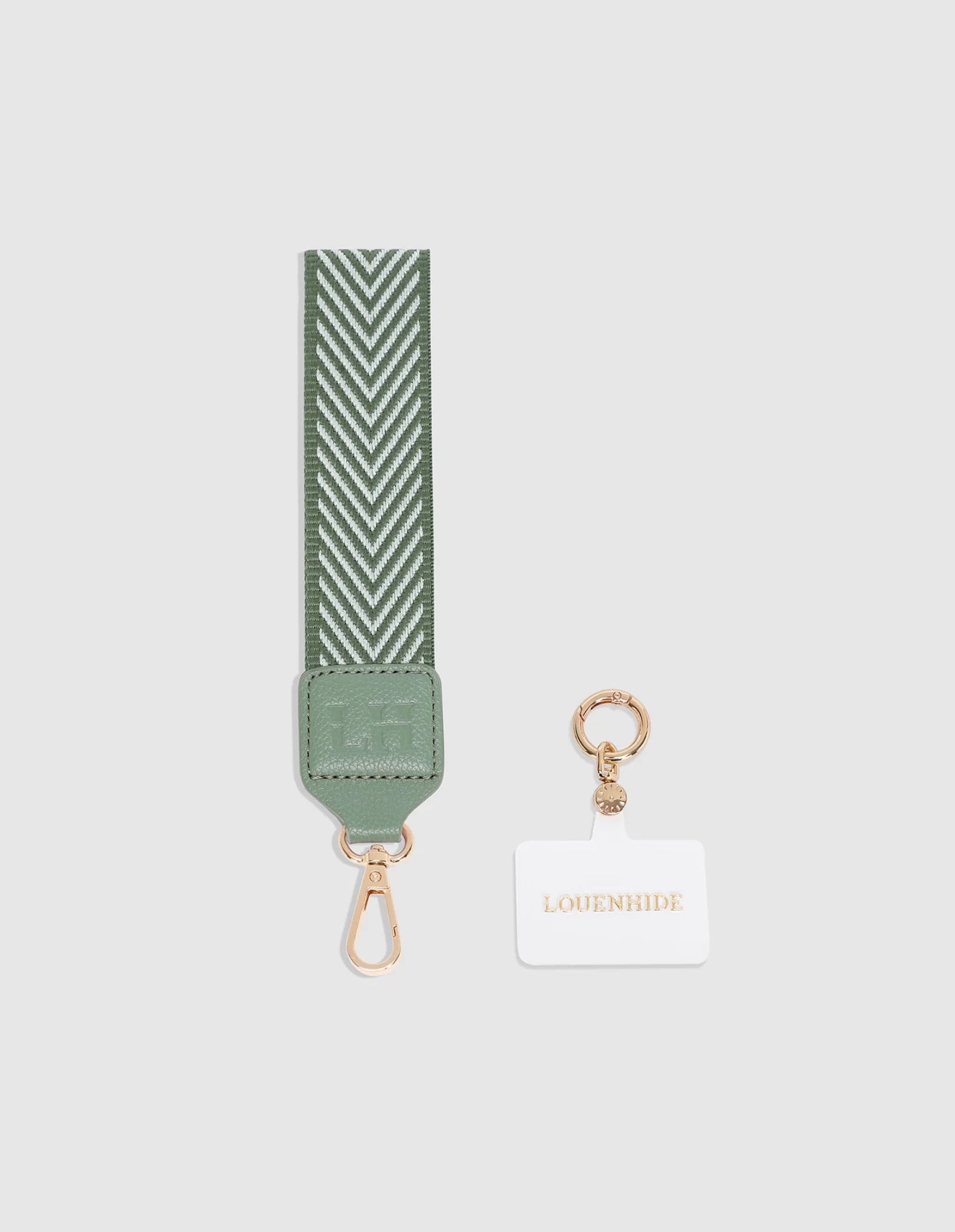 Iris Keyring with Phone Attachment - Sage Green - Louenhide