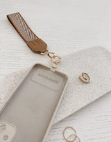 Iris Keyring with Phone Attachment - Camel - Louenhide