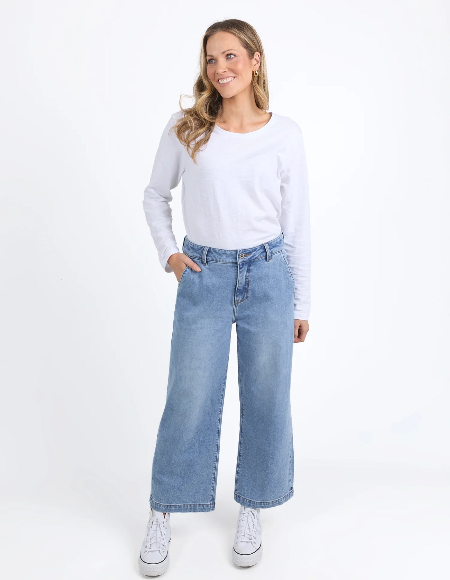 Izzy Wide Leg Jean - Vintage Blue - Elm