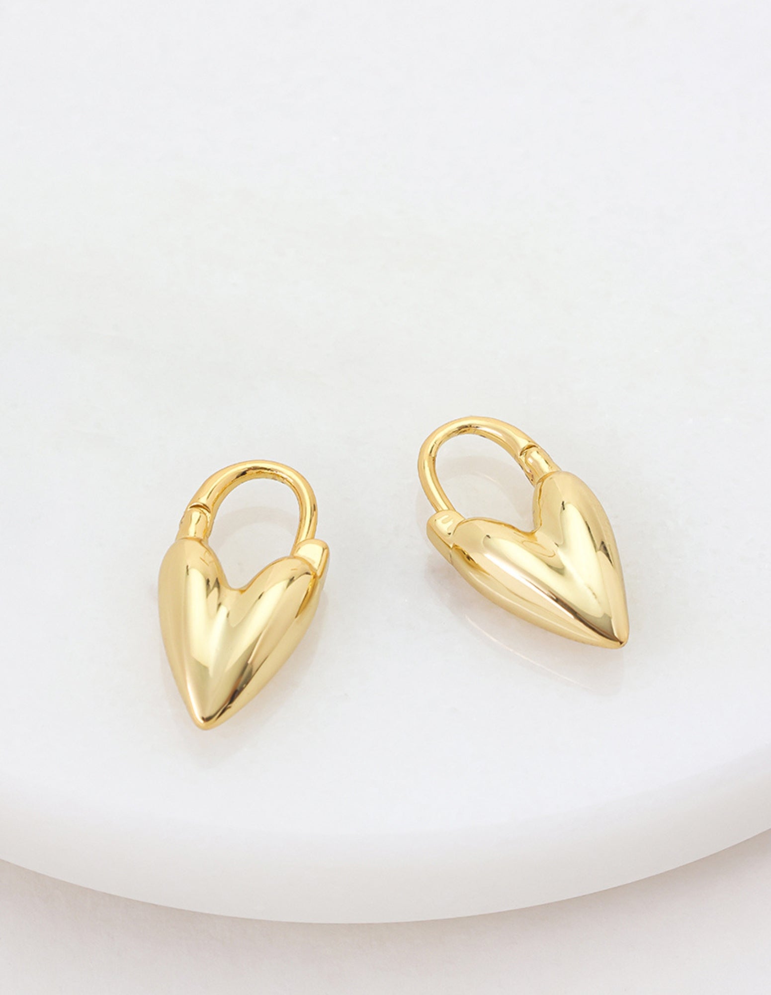 Jess Heart Hoop - Gold- Zafino - FUDGE Gifts Home Lifestyle