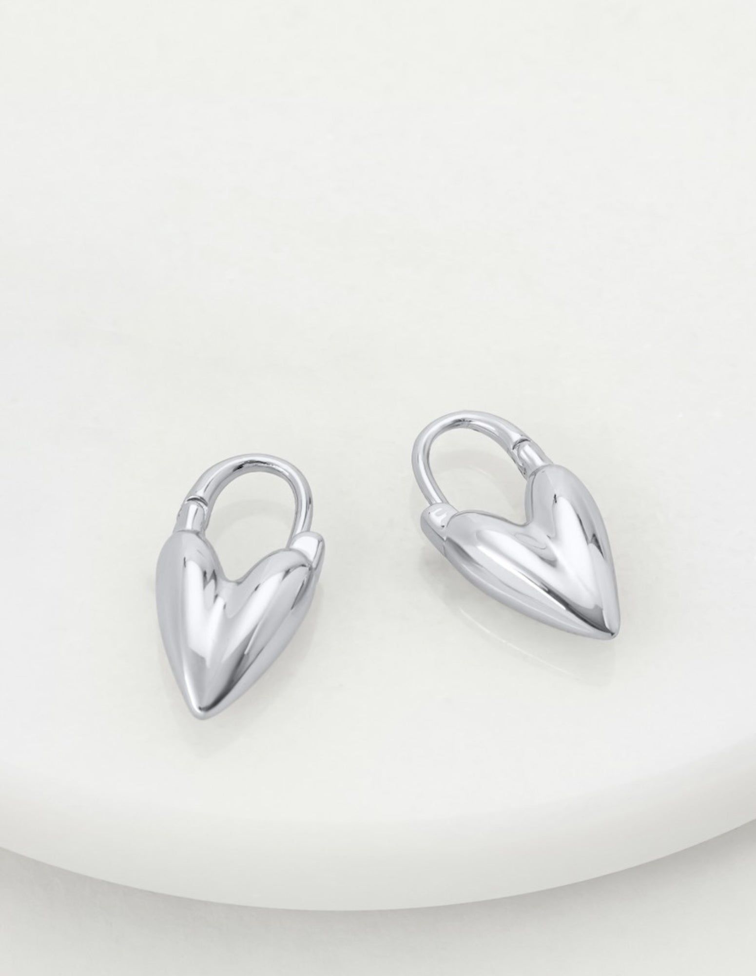 Jess Heart Hoop - Silver- Zafino - FUDGE Gifts Home Lifestyle
