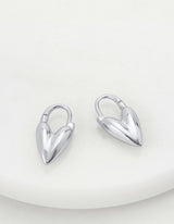 Jess Heart Hoop - Silver- Zafino - FUDGE Gifts Home Lifestyle