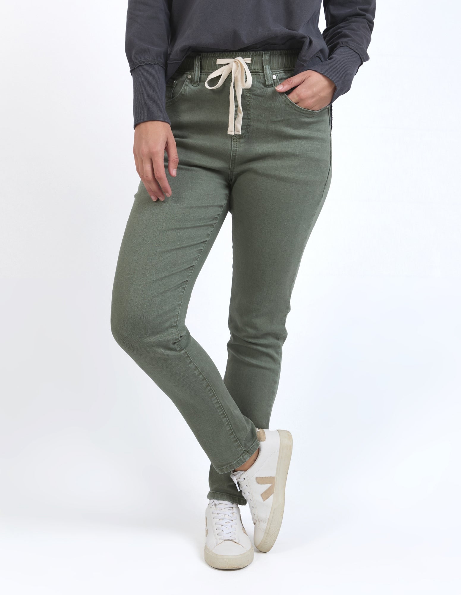 Juliette Jogger - Khaki - Foxwood