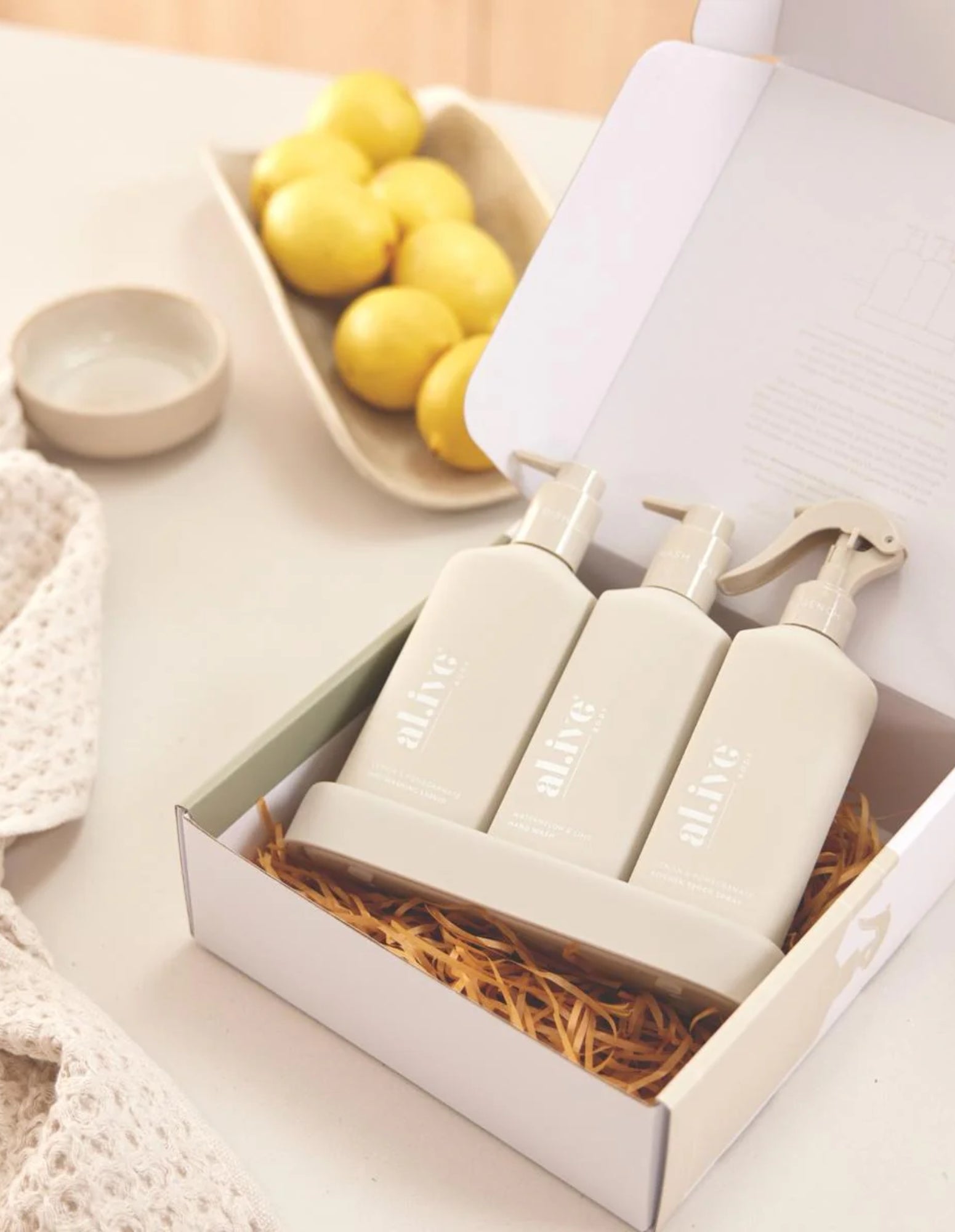 Kitchen Trio - Lemon & Pomegranate + Watermelon & Lime - Al.ive - FUDGE Gifts Home Lifestyle