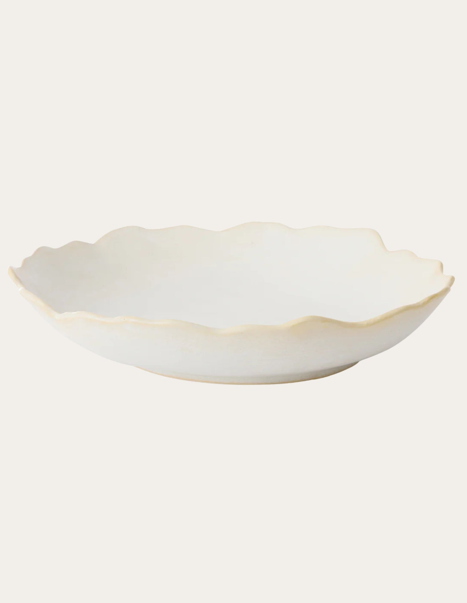 Lagoon Ivory Glazed Dish - Madras Link