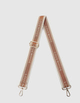Logo Contrast Bag Strap - Tan/Cream - Louenhide