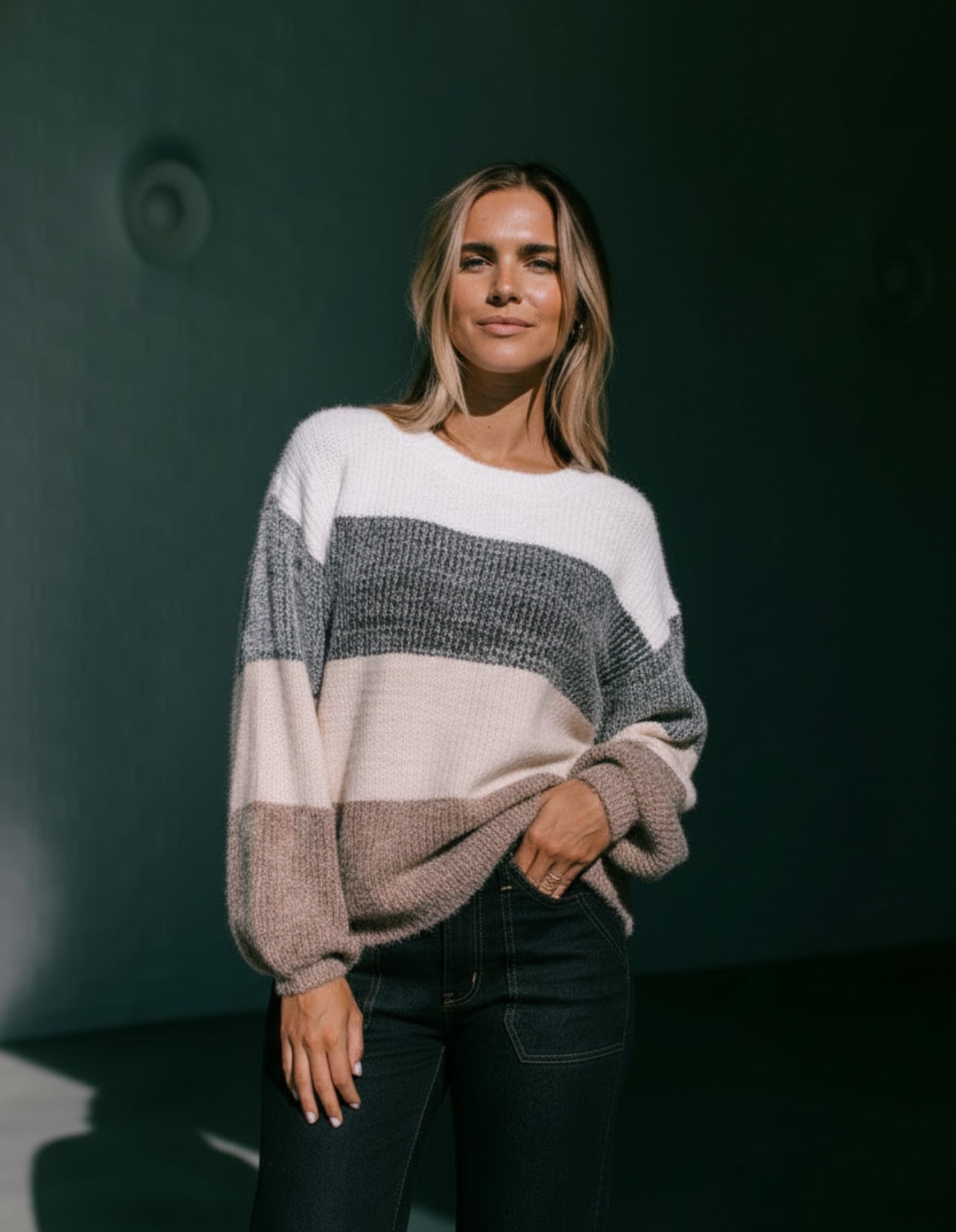 Lucy Colour Block Knit - Miss Marlow - FUDGE Gifts Home Lifestyle