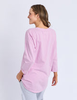 Annie 3/4 Sleeve - Dusty Pink - Elm Lifestyle