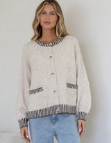 Maci Blanket Stitch Cardigan - Miss Marlow