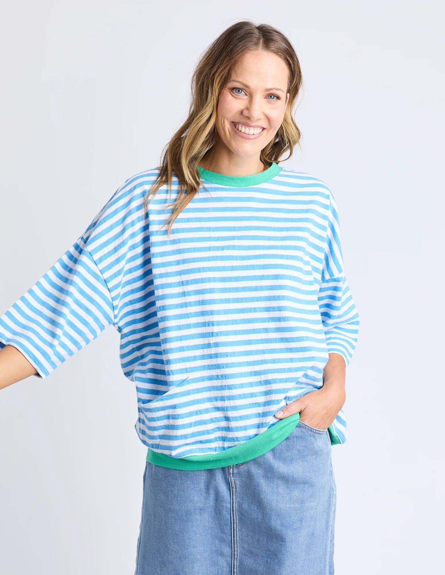 Mazie Stripe Ringer Sweat - Elm Lifestyle