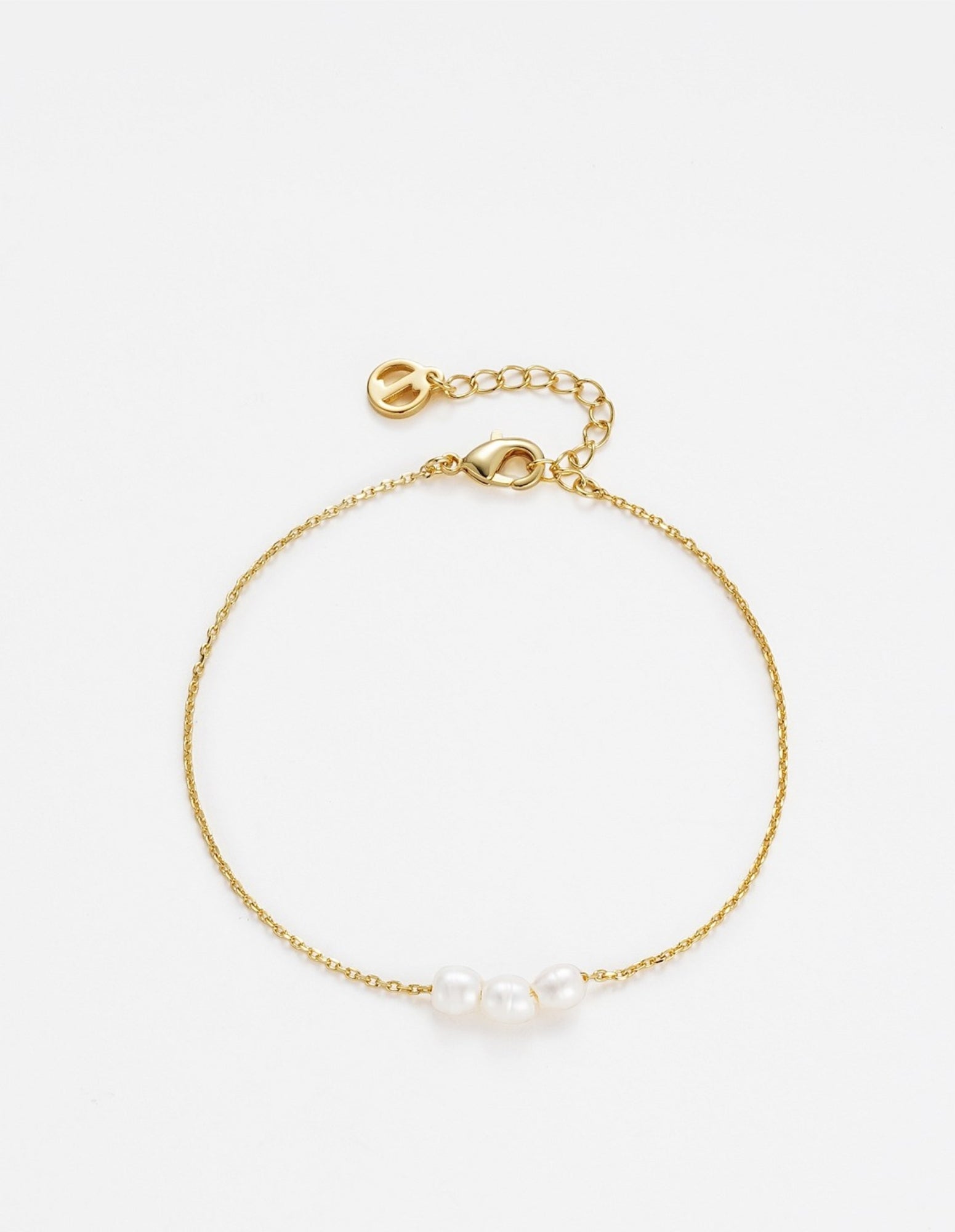 Mini Pearl Bracelet - Gold- Zafino