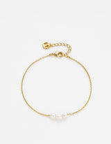 Mini Pearl Bracelet - Gold- Zafino
