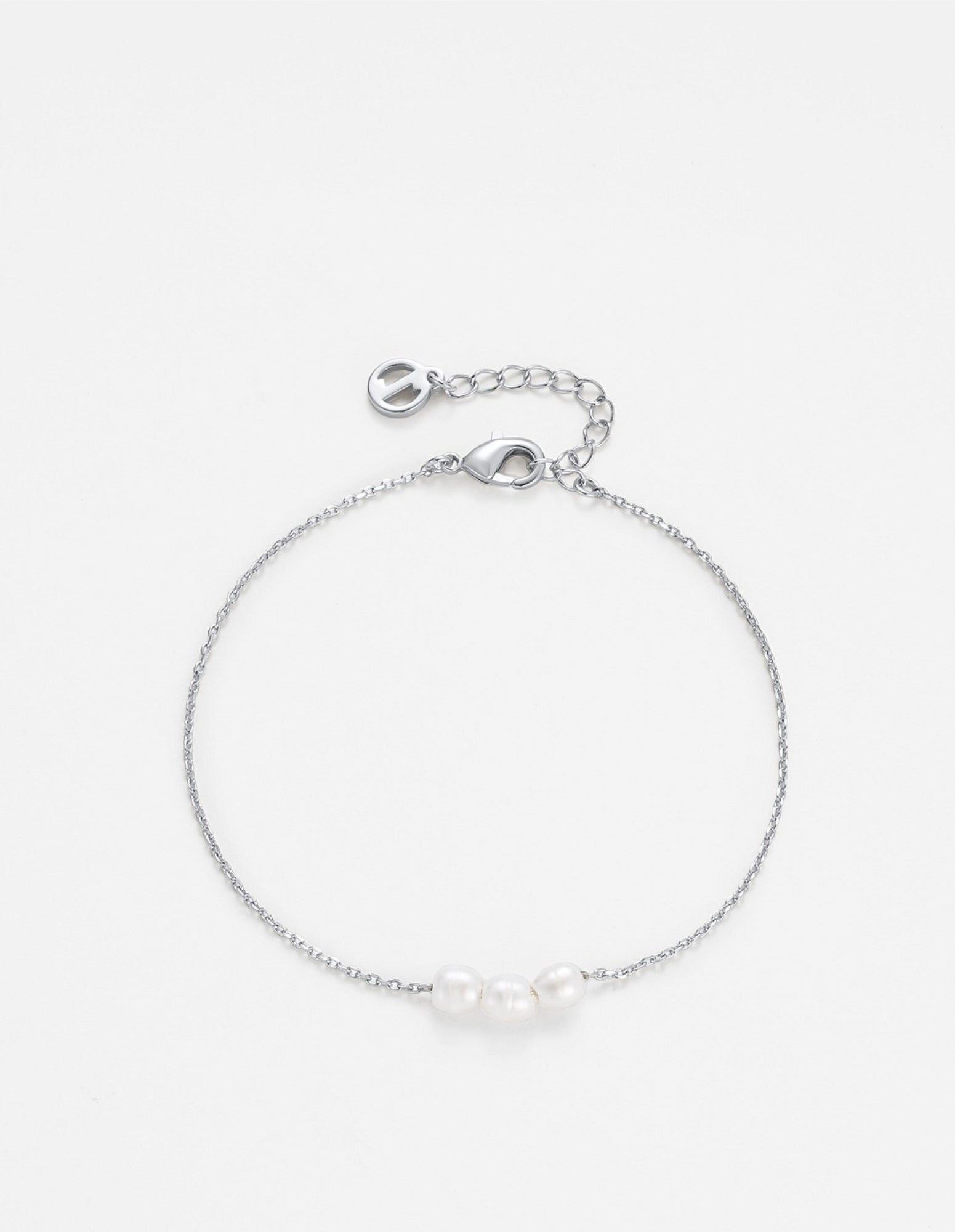 Mini Pearl Bracelet - Silver - Zafino