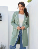 Mollie Blanket Stitch Coatigan - Miss Marlow