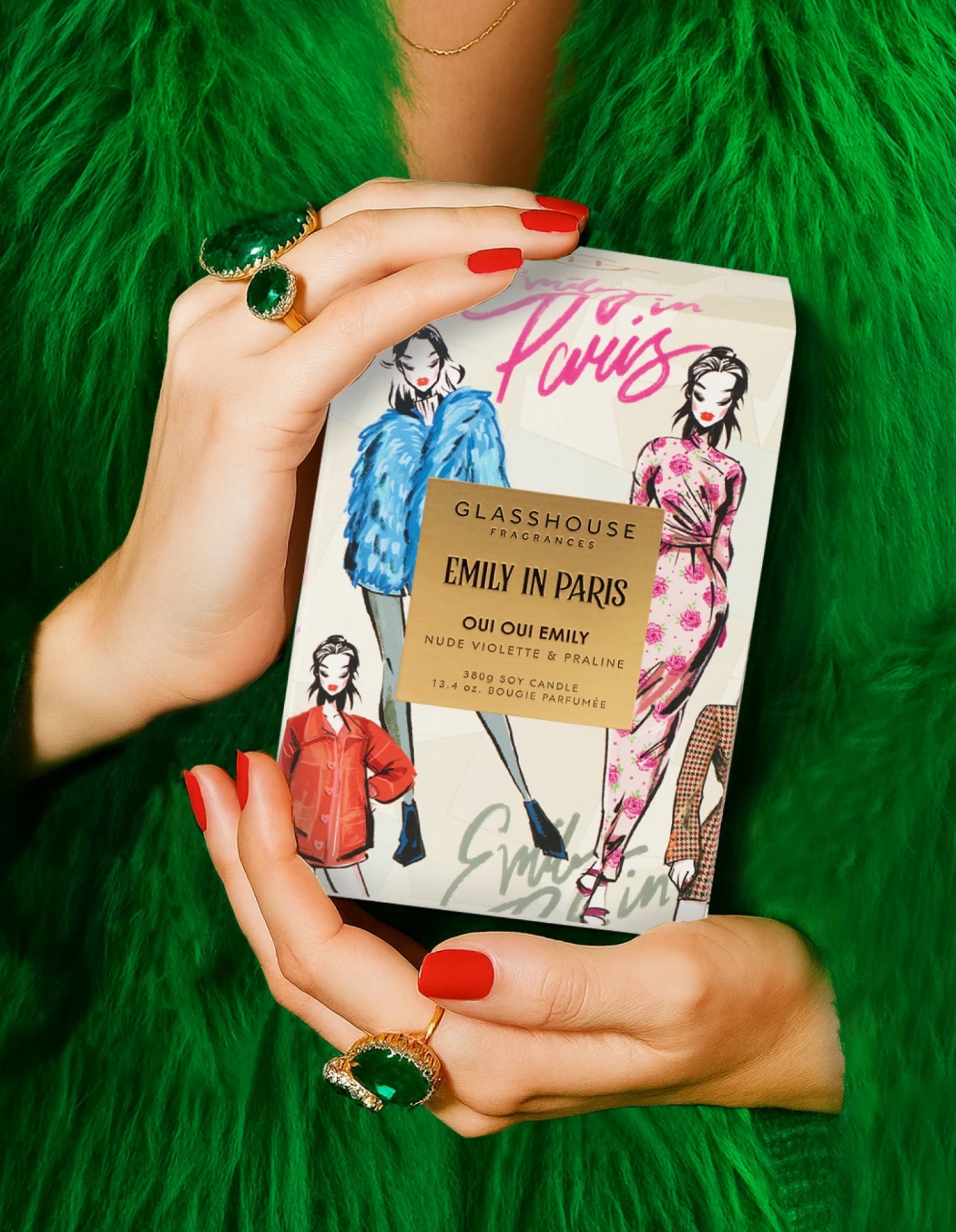 380g Candle - Oui Oui Emily - Glasshouse Fragrances