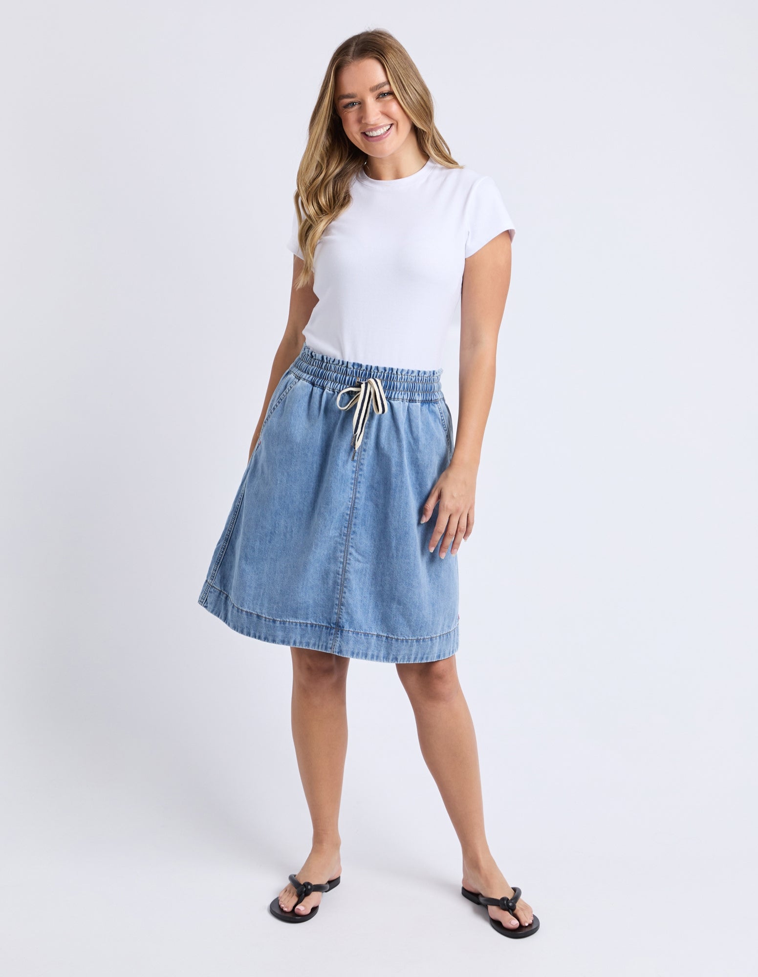Paisley Denim Skirt - Elm Lifestyle