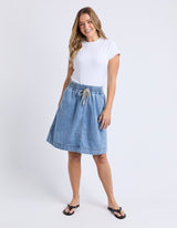 Paisley Denim Skirt - Elm Lifestyle