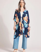 Parisio Tie Cape - Indigio Bloom - Eb&Ive