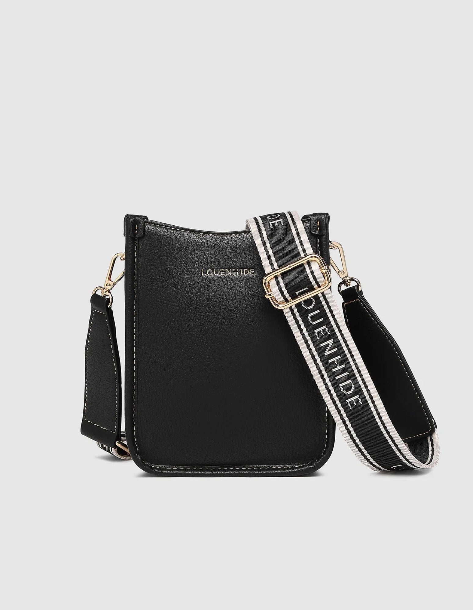 Parker Phone Crossbody Bag - Black - Louenhide