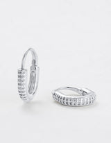 Phoebe Hoop - Silver - Zafino